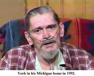 Dick York being confined to his house with an oxygen tank tethered to his face