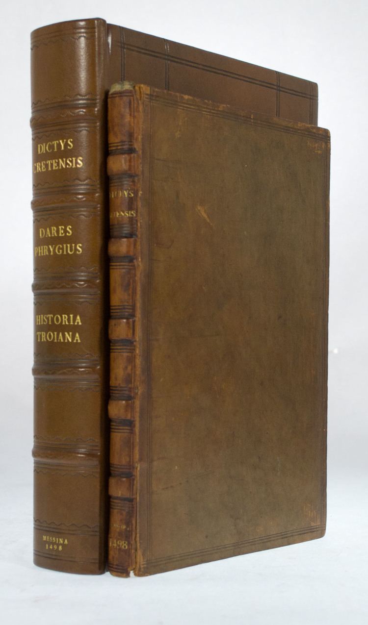 Dictys Cretensis DICTYS CRETENSIS Historia Troiana 28500 Heritage Book Shop