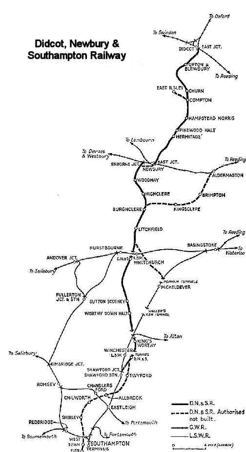 Didcot, Newbury and Southampton Railway wwwgwrorguknotesdnslinegif