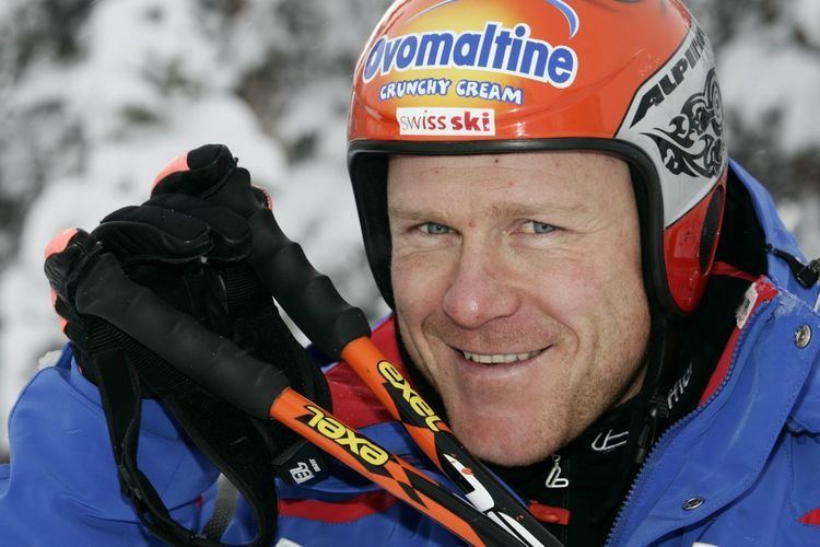 Didier Cuche Didier Cuche gagne le SuperG sans skier Fondue la Suisse