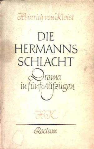 Die Hermannsschlacht (Kleist) www2buchfreunddecovers1334643493jpg