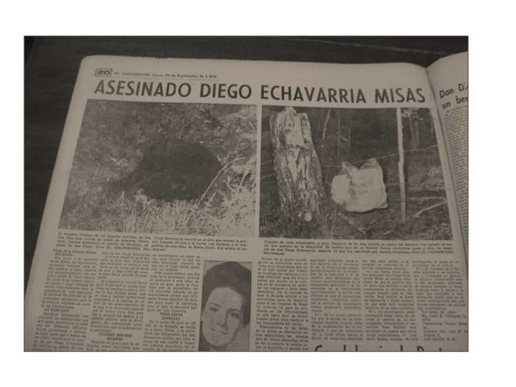 Diego Echavarría Misas Proyecto Pablo Escobar Asesinato de Diego Echavarria Misas 1971