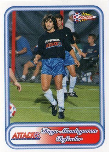 Diego Mandagaran KANSAS CITY ATTACK Diego Mandagaran 80 PACIFIC 1993 NPSL Football