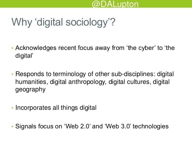 Digital sociology httpsimageslidesharecdncomdigitalsociologyta