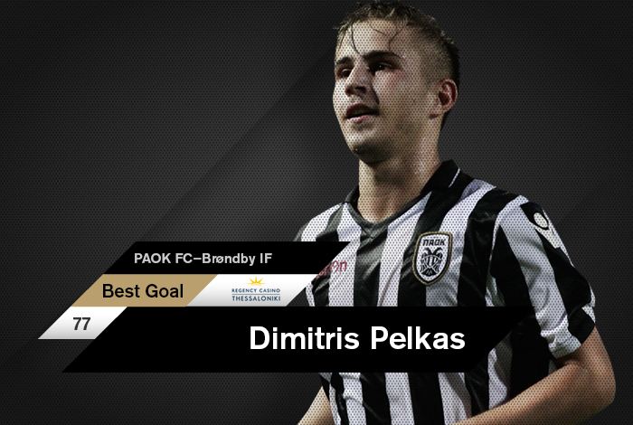 Dimitris Pelkas Dimitris Pelkas wins Regency Casino Best Goal honours PAOKFC