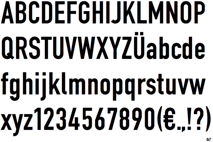 free font din condensed bold