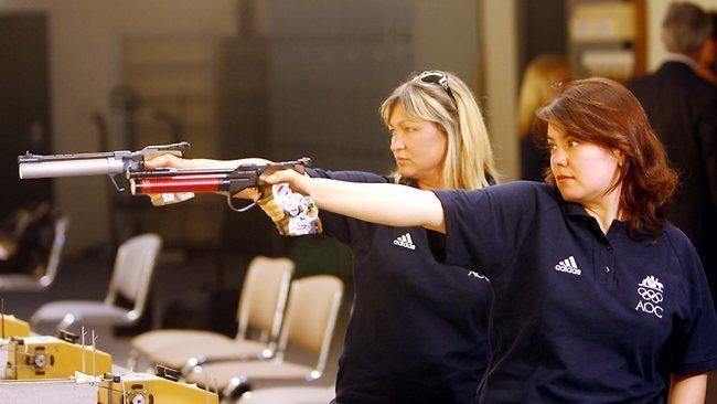 Dina Aspandiyarova Dina Aspandiyarova leads Australian clean sweep in pistol shooting