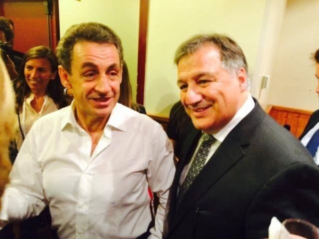 Dino Cinieri Dino Cinieri au meeting de Nicolas Sarkozy Le Grisou