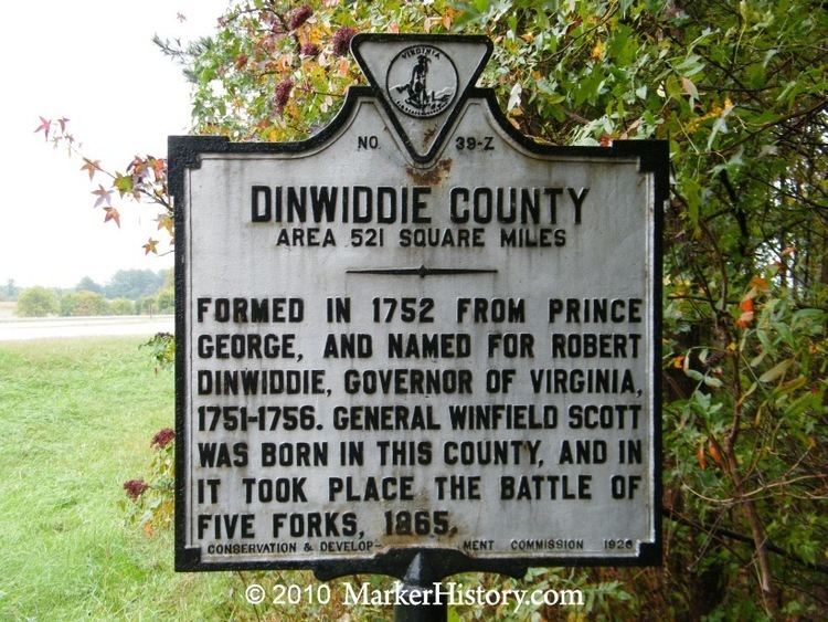Dinwiddie County, Virginia wwwmarkerhistorycomImagesLow20Res20A20Shots