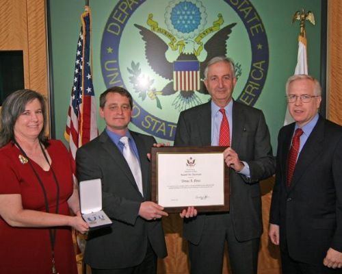 Diplomatic courier US Department of State Honors Diplomatic Courier for Heroism