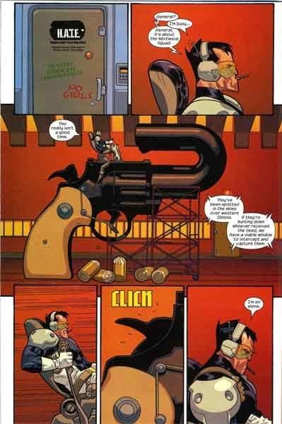 Dirk Anger Character Dirk Anger of the groups HATE leader Nextwave