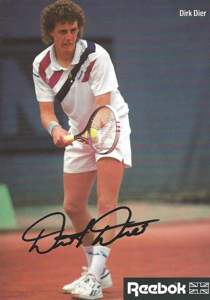 Dirk Dier Autogramm AK Dirk Dier Tennis eh Tennisprofi 80er 90er handsigniert