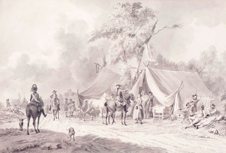 Dirk Langendijk FileFrench cavalery in a camp by Dirk Langendijk 1748 1805jpg