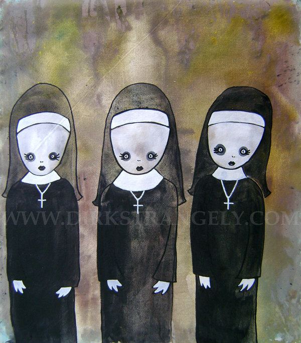 Dirk Strangely DIRK STRANGELY Three Nuns by dirkstrangely on DeviantArt