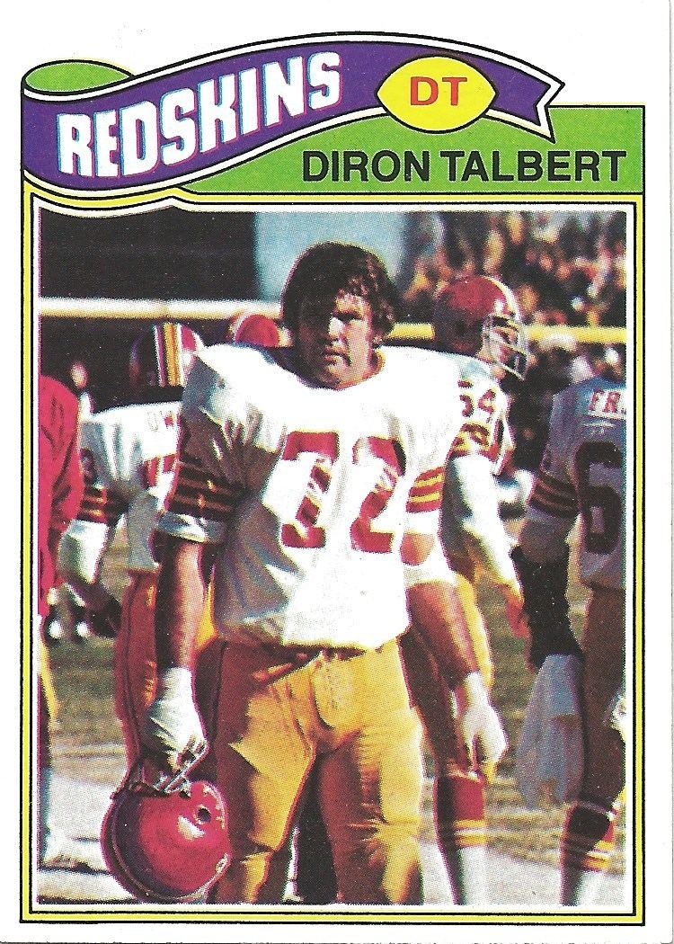 Diron Talbert Sortof Vintage Redskins Cardboard Hogs