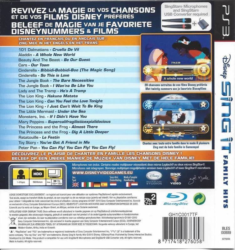 Disney Sing It: Family Hits Disney Sing It Family Hits for Playstation 3 PS3 Passion For Games