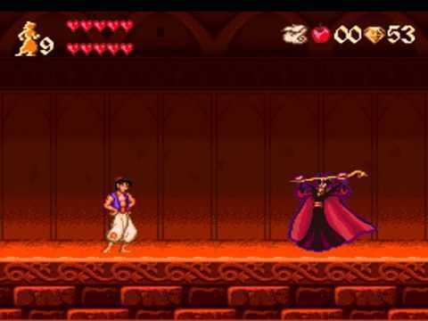 Disney's Aladdin (Capcom) Disney39s Aladdin SNES Part 3 Stages 6 amp 7 No Damage All Red