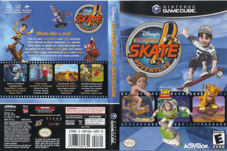 Disney's Extreme Skate Adventure artgametdbcomwiicoverfullHQUSGEXE52png