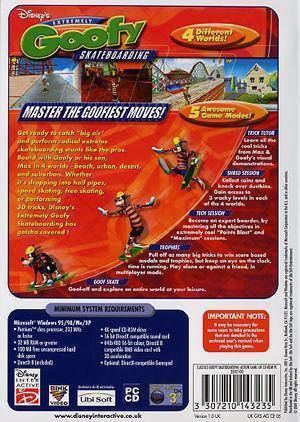 Disney's Extremely Goofy Skateboarding Disney39s Extremely Goofy Skateboarding Box Shot for PC GameFAQs