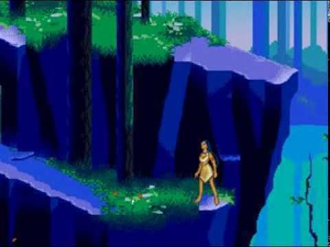 Disney's Pocahontas (video game) Pocahontas level 1 playthrough sega genesis YouTube