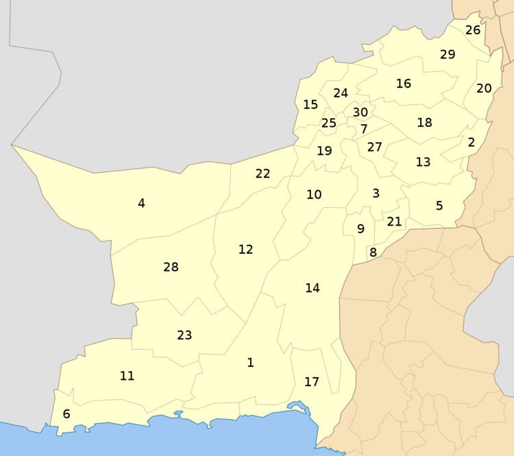 Districts of Balochistan (Pakistan)