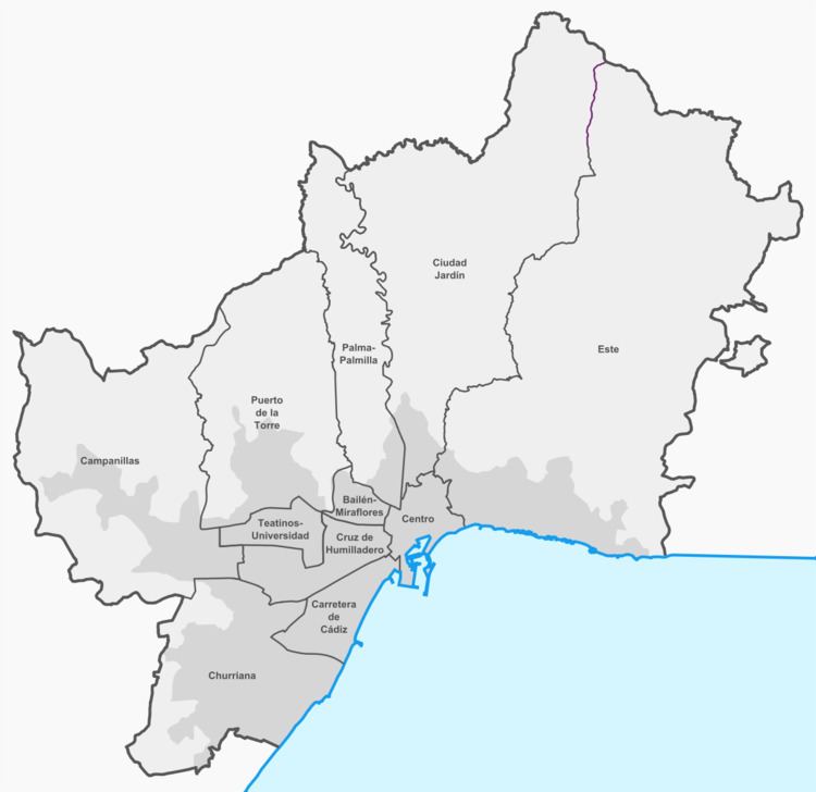 Districts of Málaga