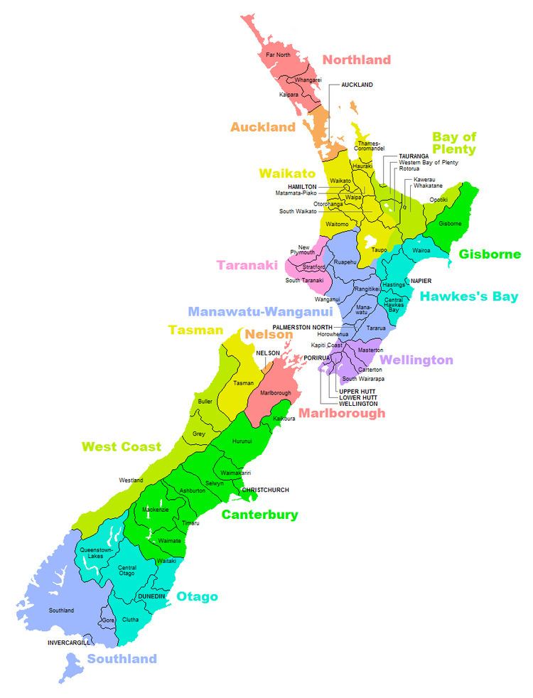 Districts of New Zealand