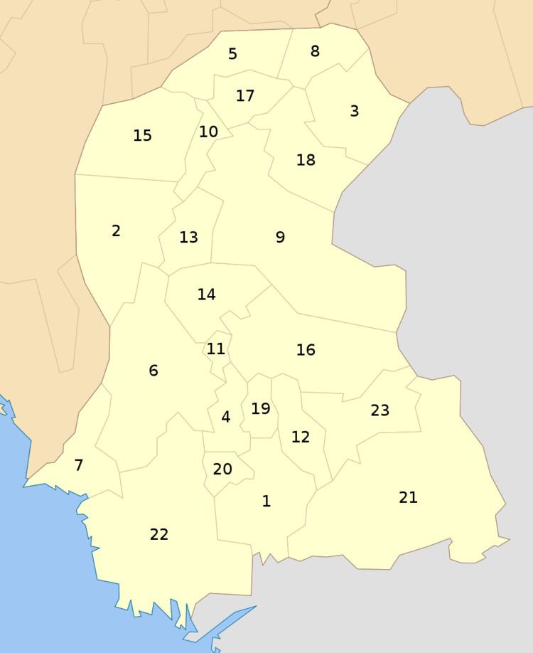 Districts of Sindh, Pakistan
