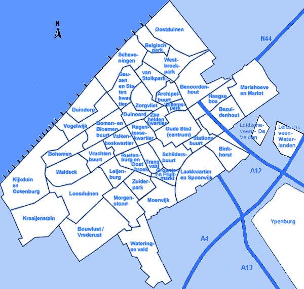 Districts of The Hague