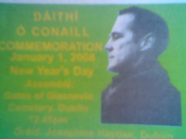 Dáithí Ó Conaill Dithi Conaill Commemoration Indymedia Ireland