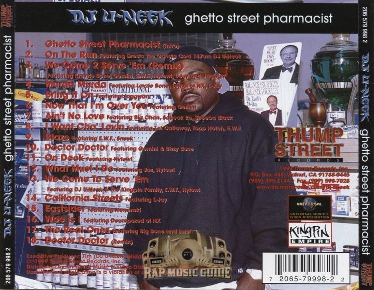 dj u neek ghetto street pharmacist album