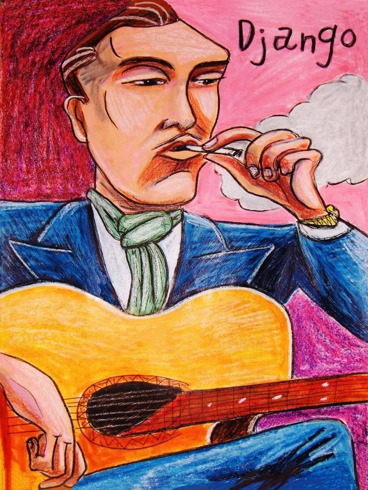 Django Reinhardt Django Reinhardt Print Poster Gypsy Jazz Guitar Selmer GypsyJazz
