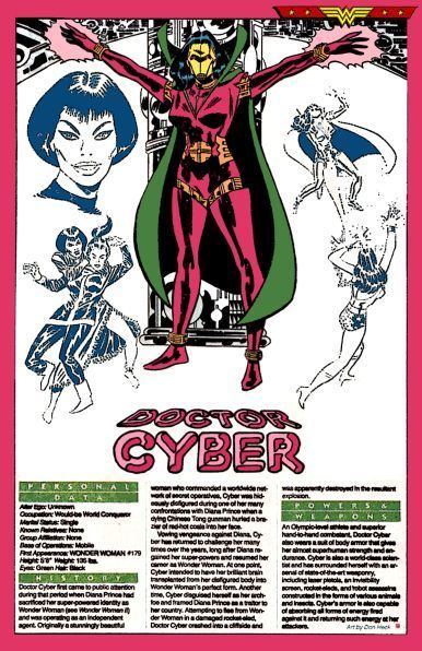 Doctor Cyber Doctor Cyber Wonder Woman DC Comics Amazon Adversaries