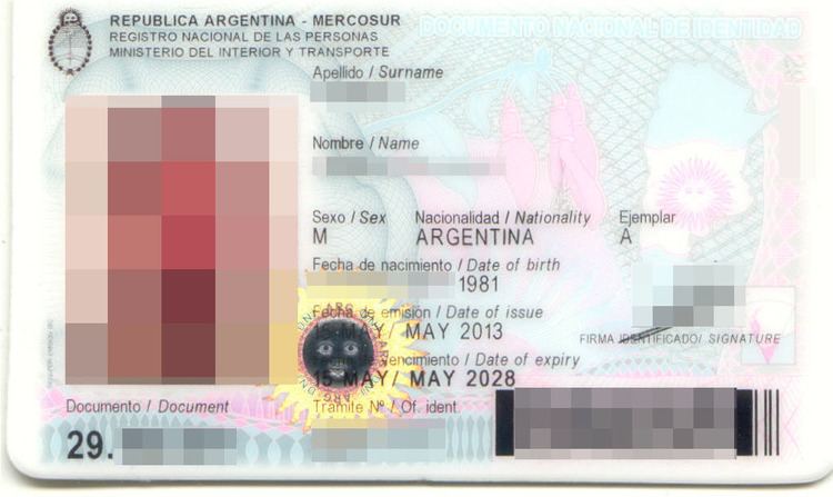 Documento Nacional de Identidad (Argentina)