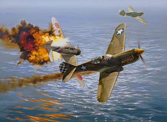 Dogfight Dogfight at Oro Bay by Jack Fellows WW II Aviation Art Pinterest