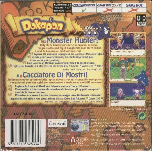 Dokapon: Monster Hunter Dokapon Monster Hunter Box Shot for Game Boy Advance GameFAQs