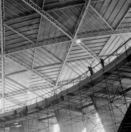 Dome of Discovery Construction of the Dome of Discovery for the Festival of Britain by