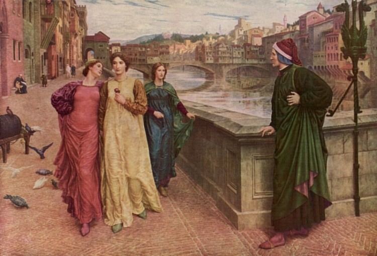 Domenico di Michelino Henry Holiday Dante meets Beatrice OPWest Novices