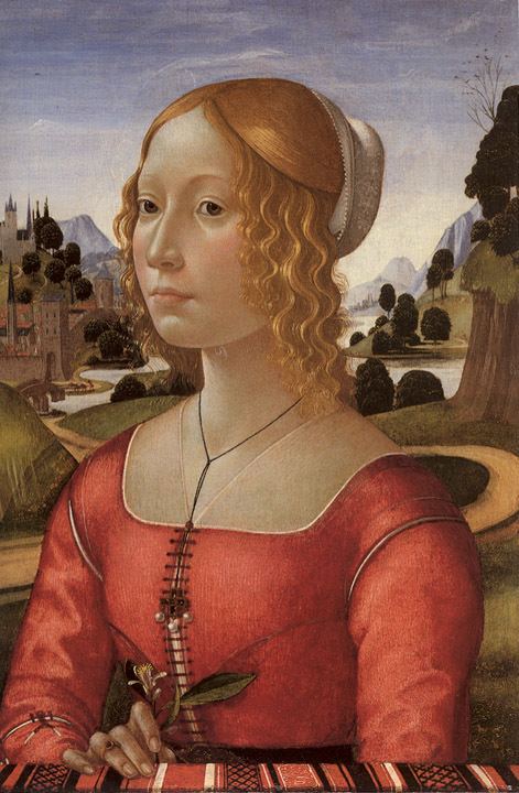 Domenico Ghirlandaio Portrait of a Lady Domenico Ghirlandaio WikiArtorg
