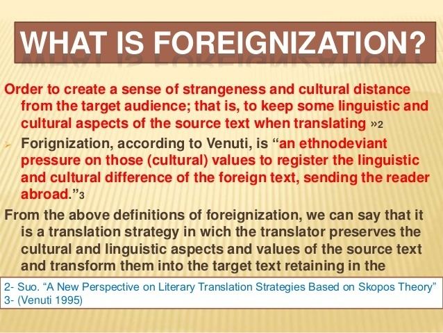 Domestication and foreignization httpsimageslidesharecdncomforeignizationdome