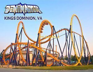 Dominator (roller coaster) Virginia Kings Dominion DOMINATOR Roller Coaster Flexible Fridge