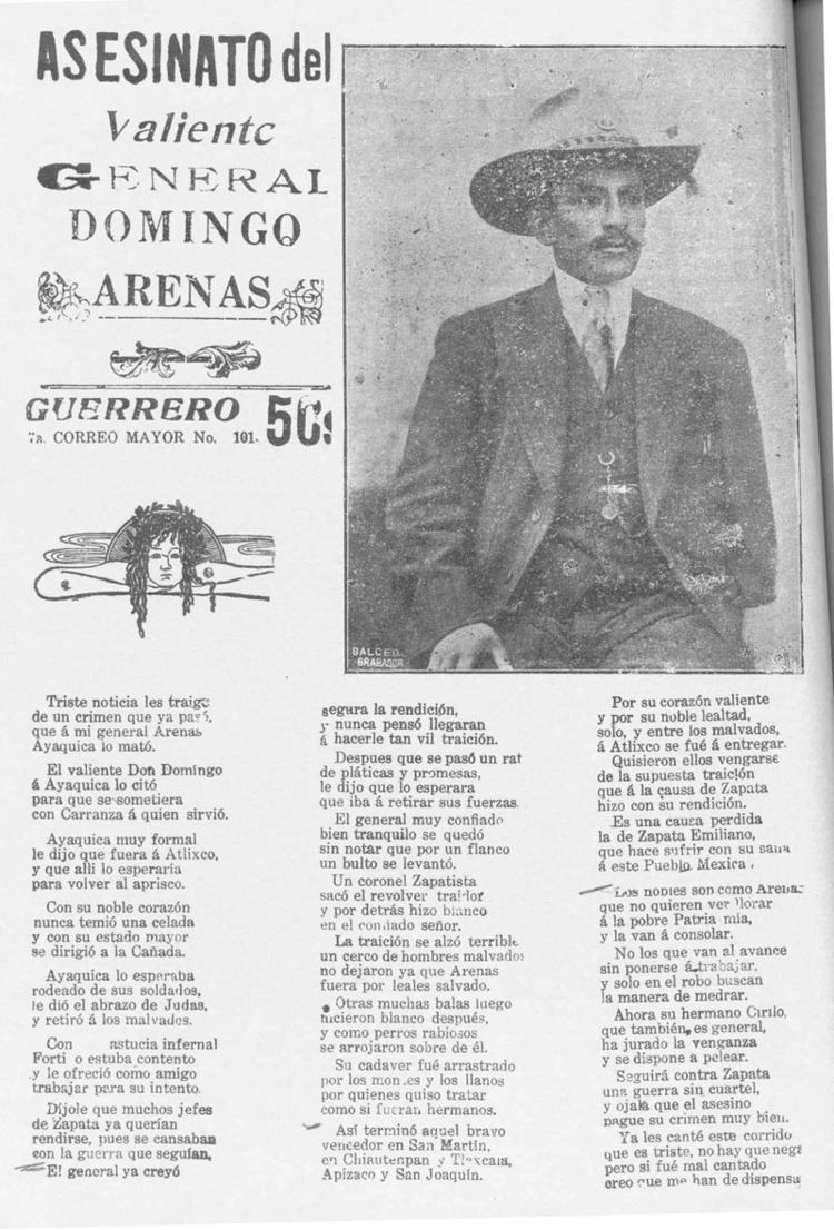 Domingo Arenas ANIVERSARIO DEL NATALICIO DEL GENERAL DOMINGO ARENAS REVOLUCIONARIO