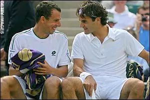 Dominik Hrbatý Wimbledon Roger Federer shows light touch with old friend Dominik