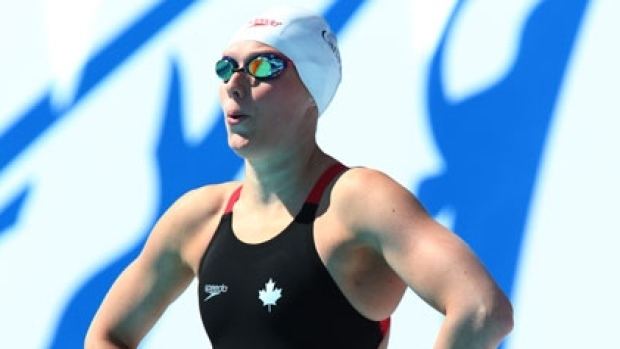 Dominique Bouchard Dominique Bouchard swimming for the podium at Pan Am Games Sudbury