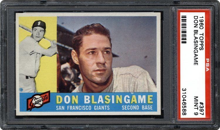 Don Blasingame 1960 Topps Don Blasingame PSA CardFacts