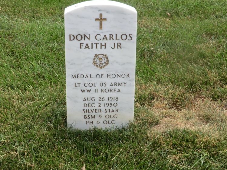 Don C. Faith Jr. LTC Don Carlos Faith Jr 1918 1950 Find A Grave Memorial