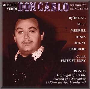 Don Carlos VERDI Don Carlos West Hill WHRA6021 GF Classical CD Reviews