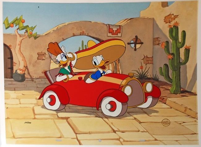 Don Donald Disney Limited Edition Cel Don Donald 24500 Donald Duck Daisy