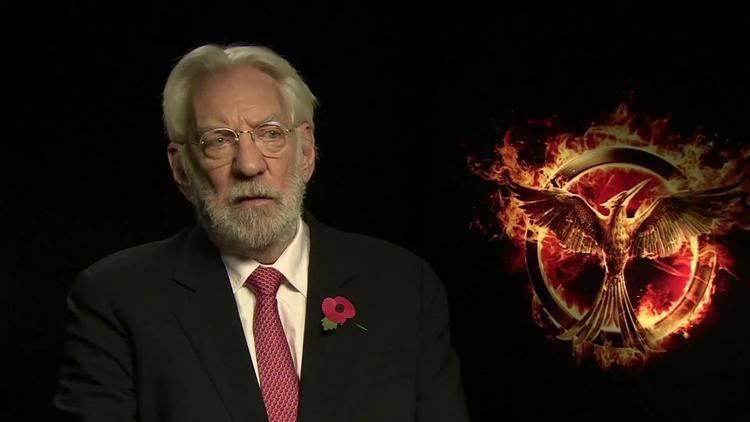 Don Donald movie scenes Video thumbnail for Donald Sutherland on Peeta s secret scenes in Hunger Games Mockingjay 