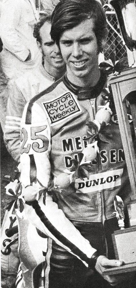Don Emde Don Emde vainqueur des 200 miles de Daytona sur TR3 1972